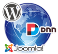 Websites com plataformas CMS